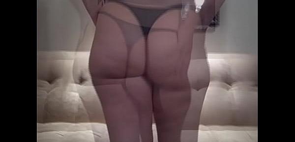  PAWG in Thong Panties Hot Booty Thick Chubby Girl